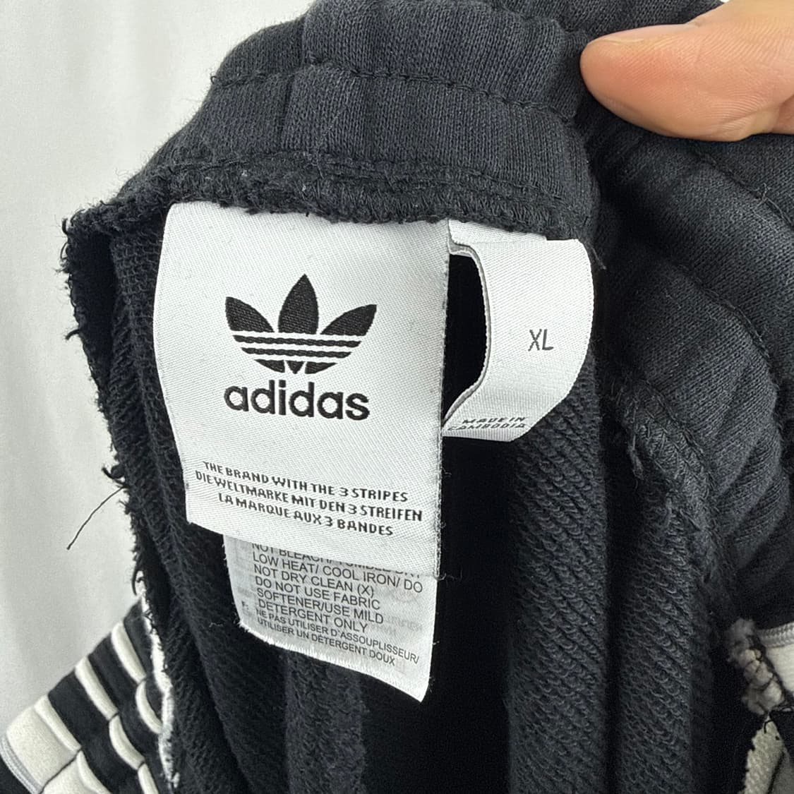 (XL) 아디다스 오리지날 삼선 스웻 조거 팬츠 블랙 상품이미지5