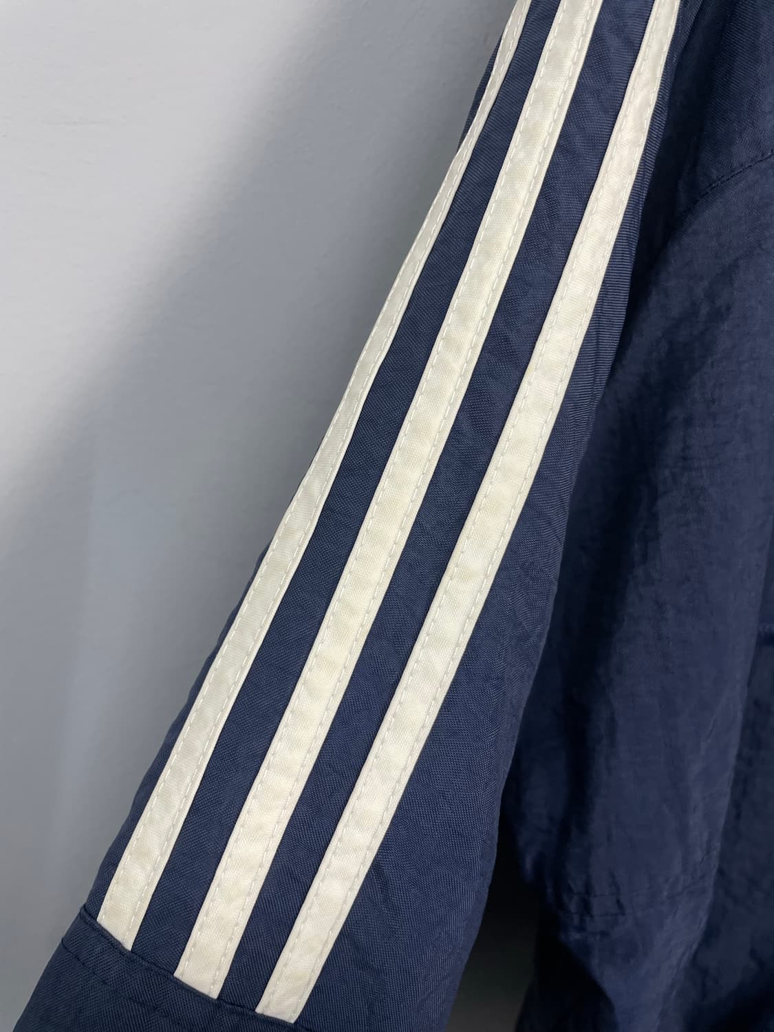 아디다스 90s 올드스쿨 나일론 트랙 네이비 바람막이 자켓 H1539 상품이미지7