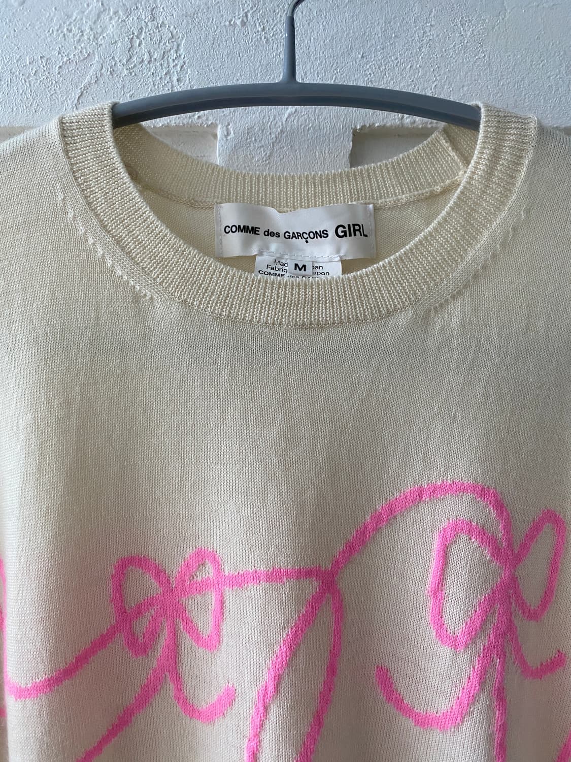 [Comme des garcons GIRL] 리본 패턴 니트 상품이미지4