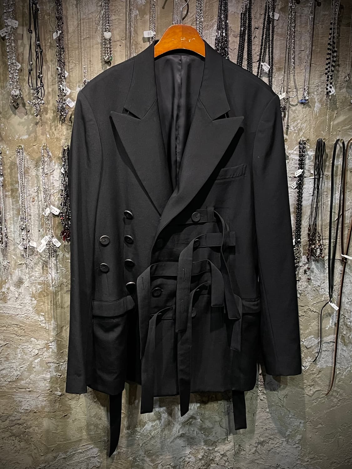 Yohji yamamoto Twill belted pick jacket 상품이미지1