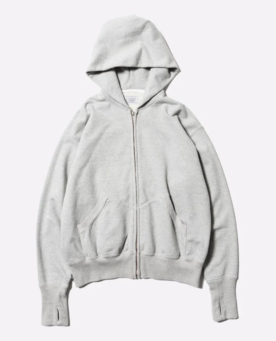 [XL] 언라이클리 Unlikely 심플 스웻 후드집업 그레이 판매 상품이미지1