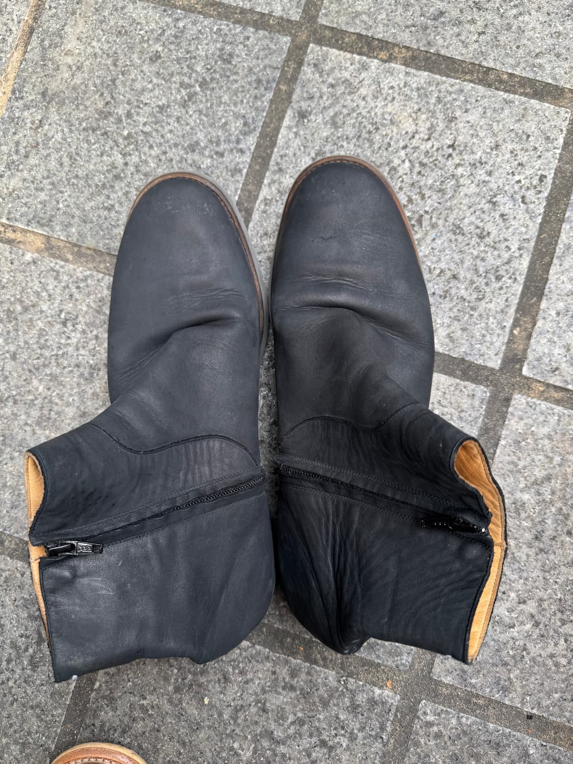 마르지엘라 아카이브 leather zip boots 270-275 상품이미지4