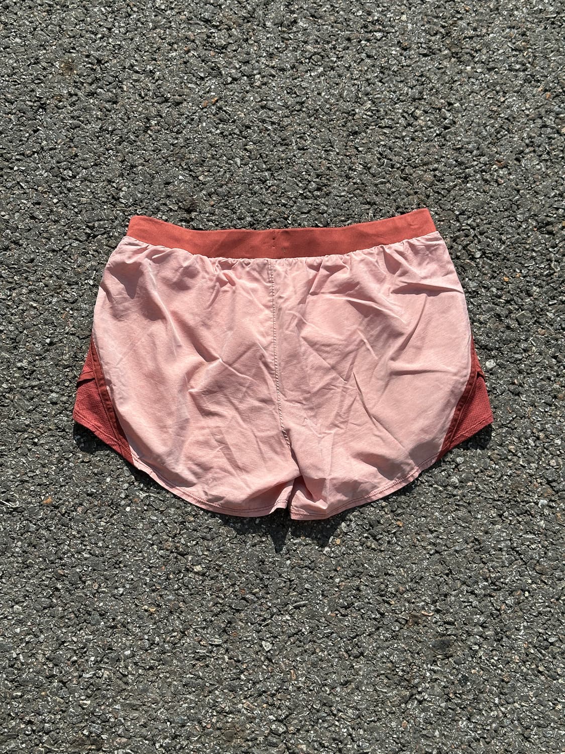 [M] 언더아머 여성 살구 브라운 러닝 쇼츠 반바지 상품이미지8