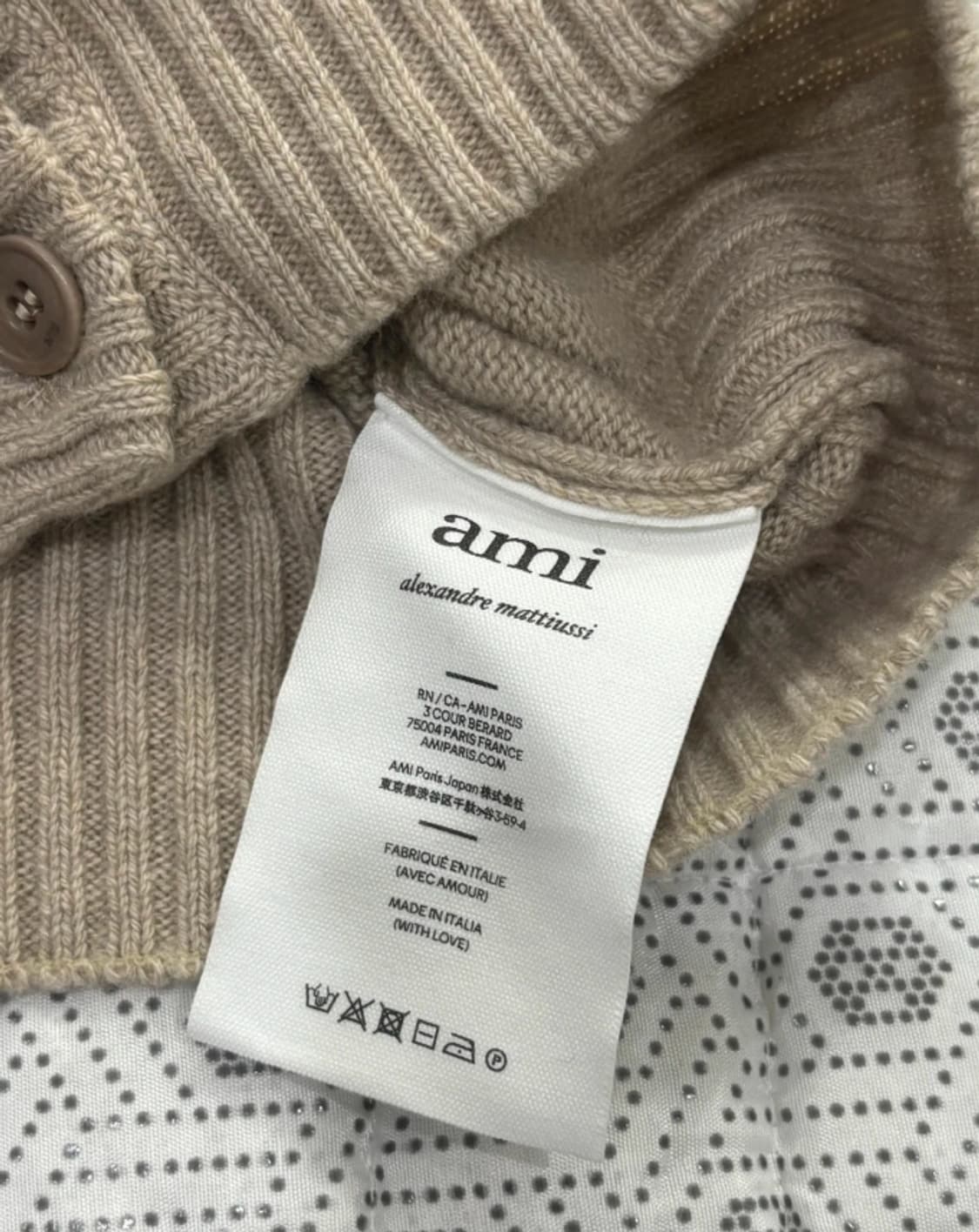 아미 AMI 97% 캐시미어 가디건 ~55 오버핏 상품이미지8