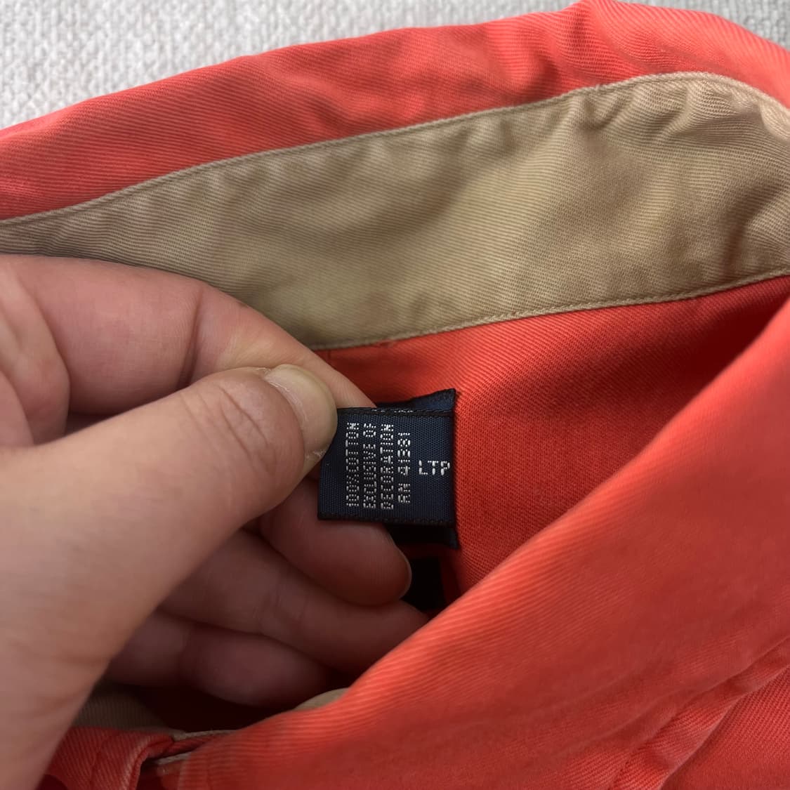 105 폴로랄프로렌 코튼 오렌지 셔츠  상품이미지5