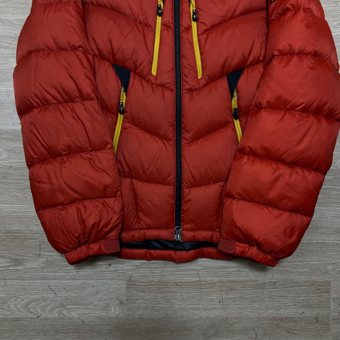 네파 아웃도어 여성 배색 덕다운 푸퍼패딩 점퍼 [오렌지] XS/85 상품이미지3