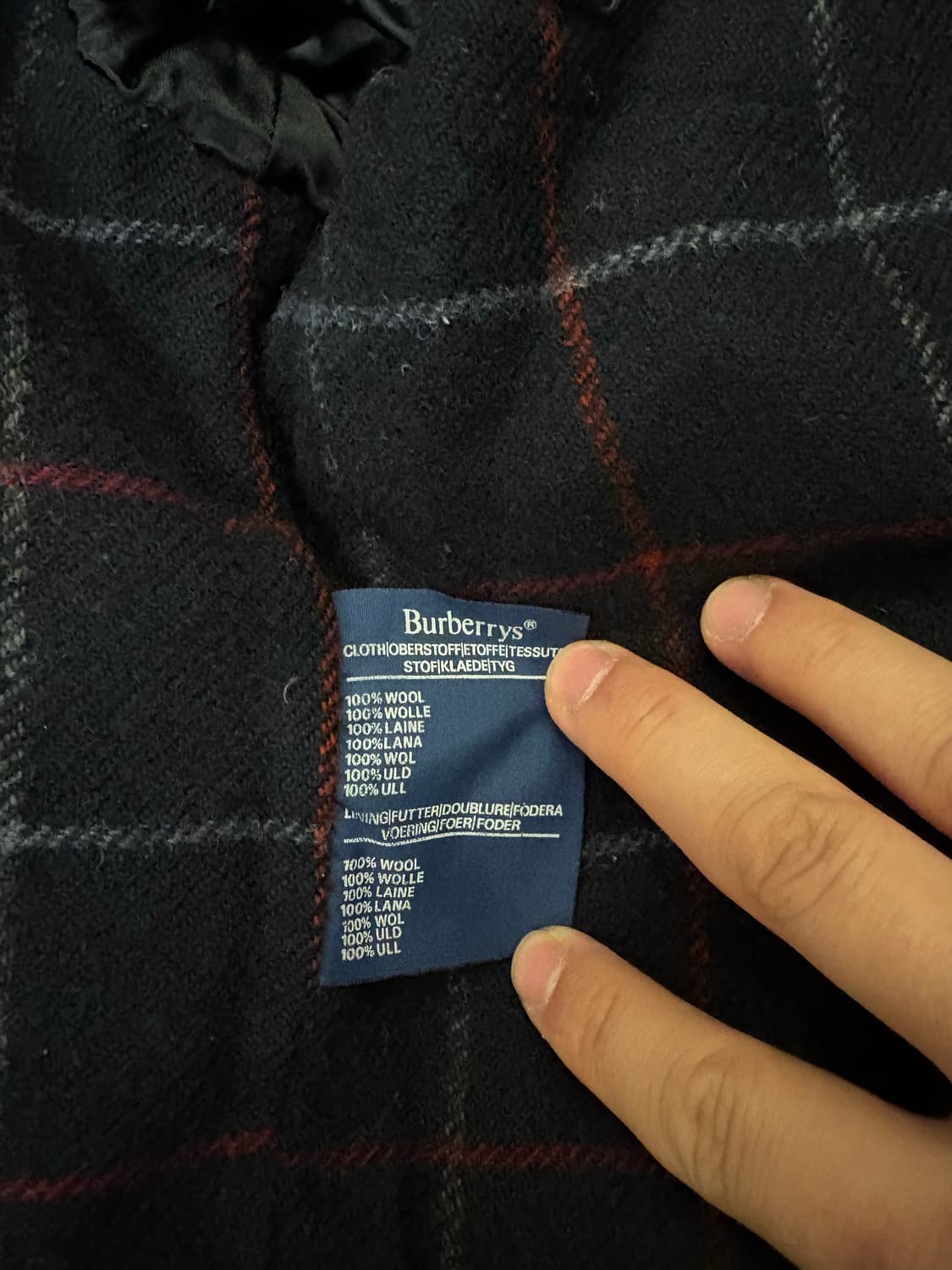 Burberry Navy Wool Harrington Jacket 상품이미지5
