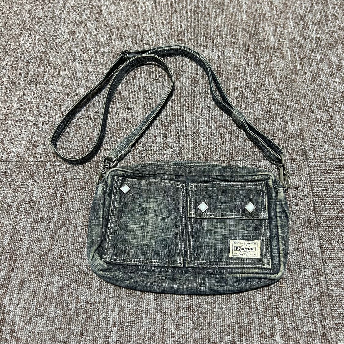 요시다 포터 코튼 데님 크로스백 숄더백 P26 상품이미지1