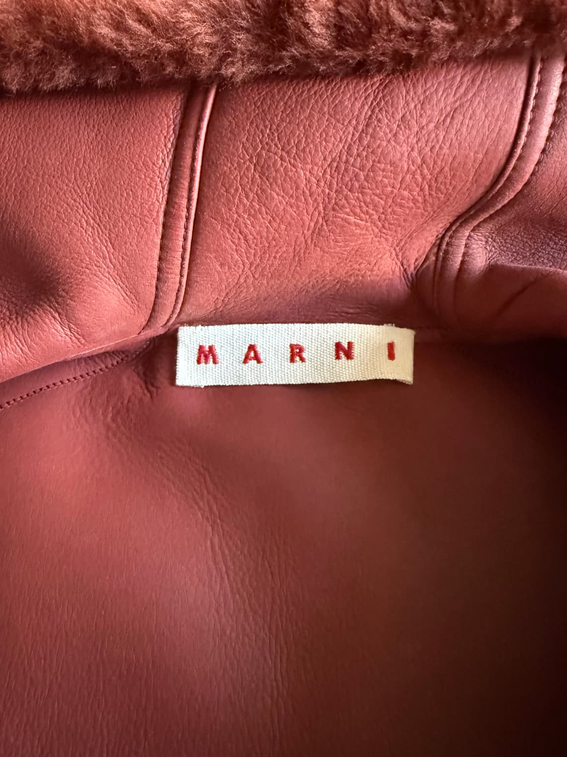 Marni 마르니 시어링 후드코트 40 상품이미지8