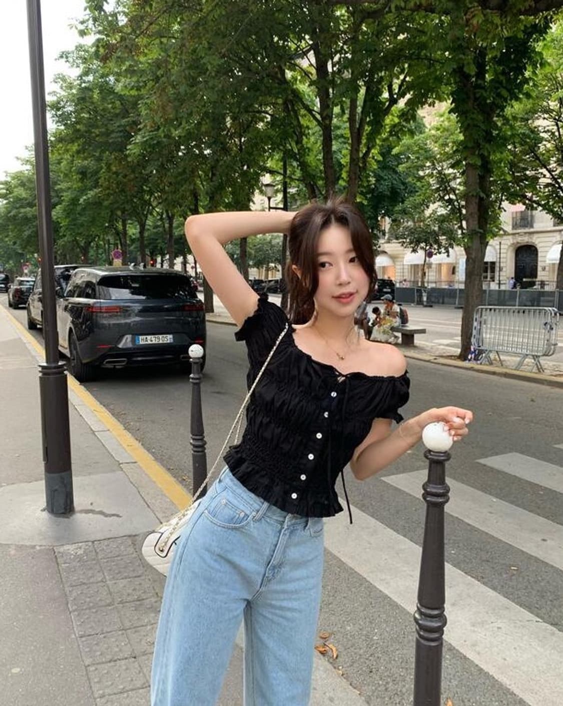 [시예 Siye] 몬트 블라우스 (블랙 / S) 상품이미지3