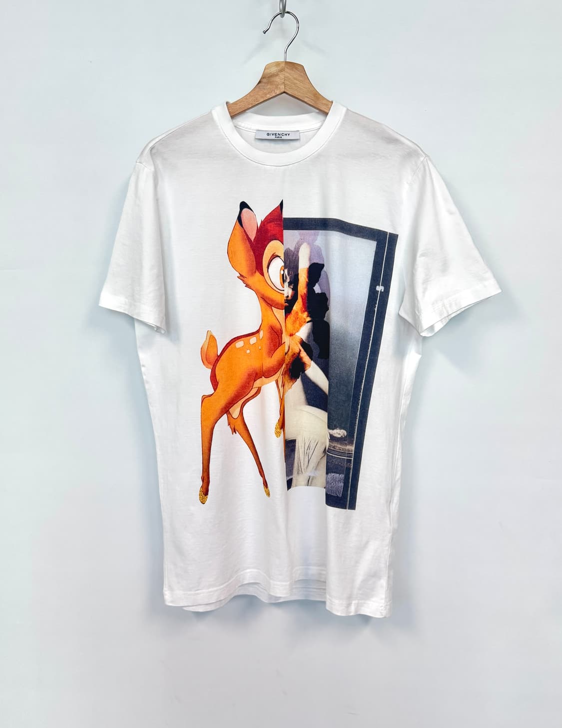 GIVENCHY 지방시 밤비 BAMBI 화이트 반팔티셔츠 XS 상품이미지1