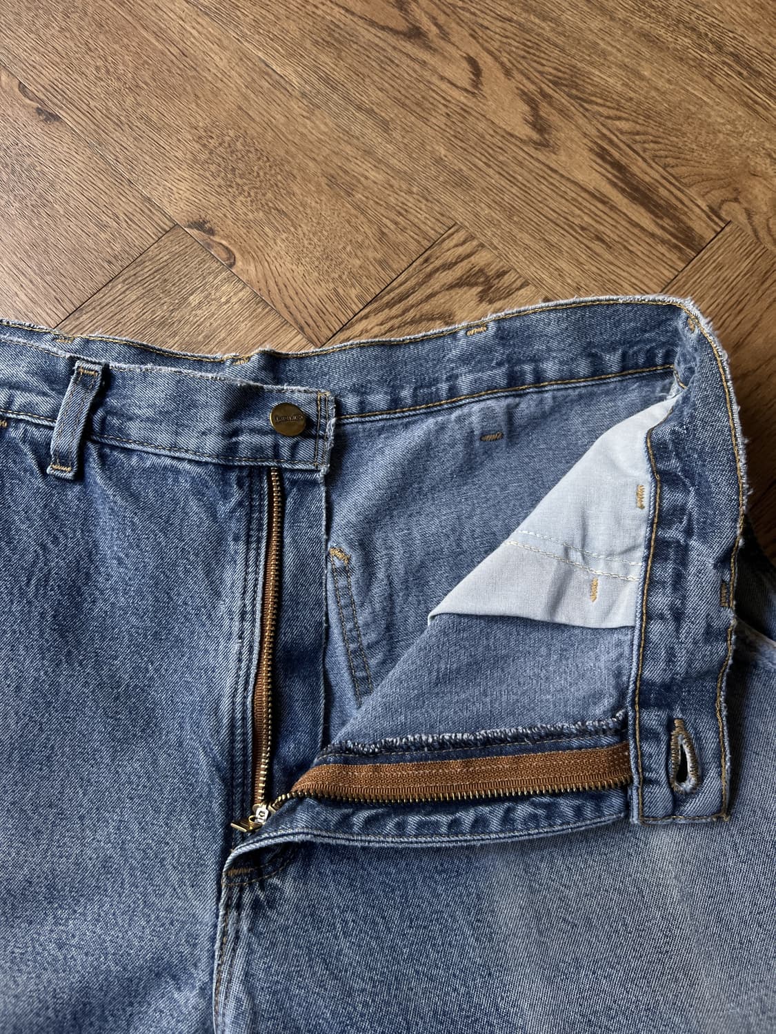 [33]칼하트 USA 빈티지 워싱 싱글니 카펜터 워크 데님 팬츠 상품이미지3