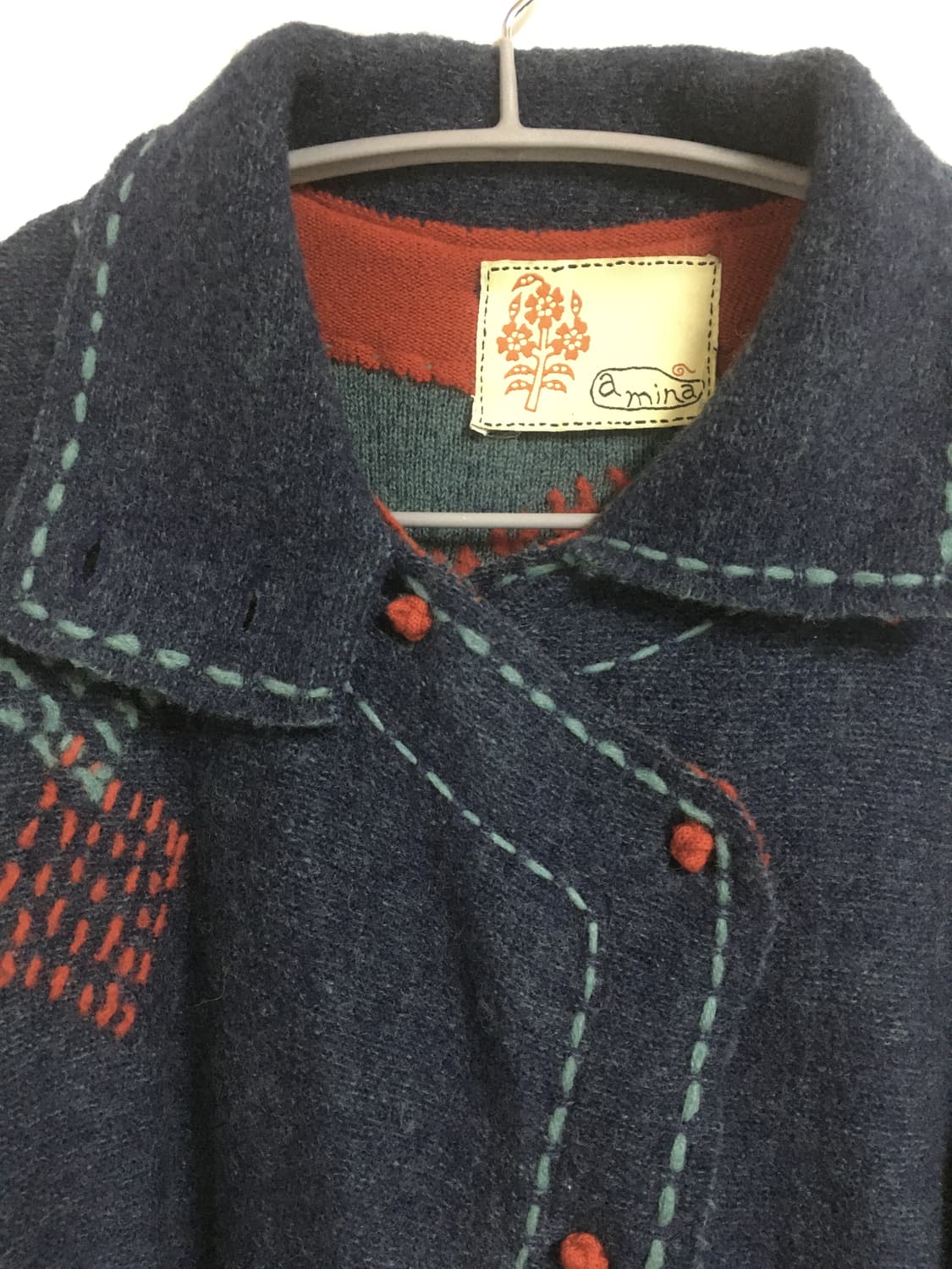 폼폼 니트 롱 가디건 상품이미지2