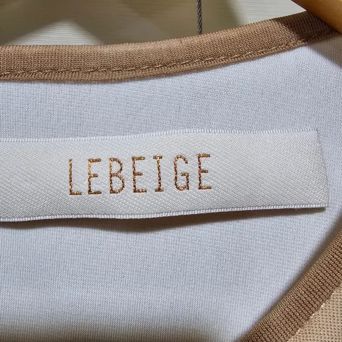 르베이지 배색 슬리브리스 롱 블라우스 ~66 상품이미지6