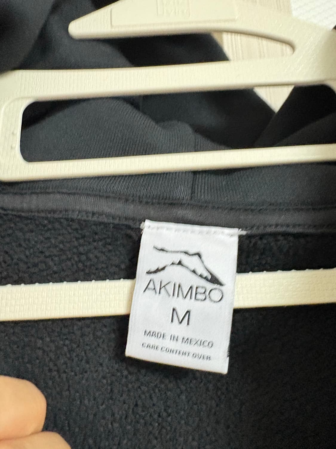 아킴보 클럽 후드집업 블랙 M 상품이미지4