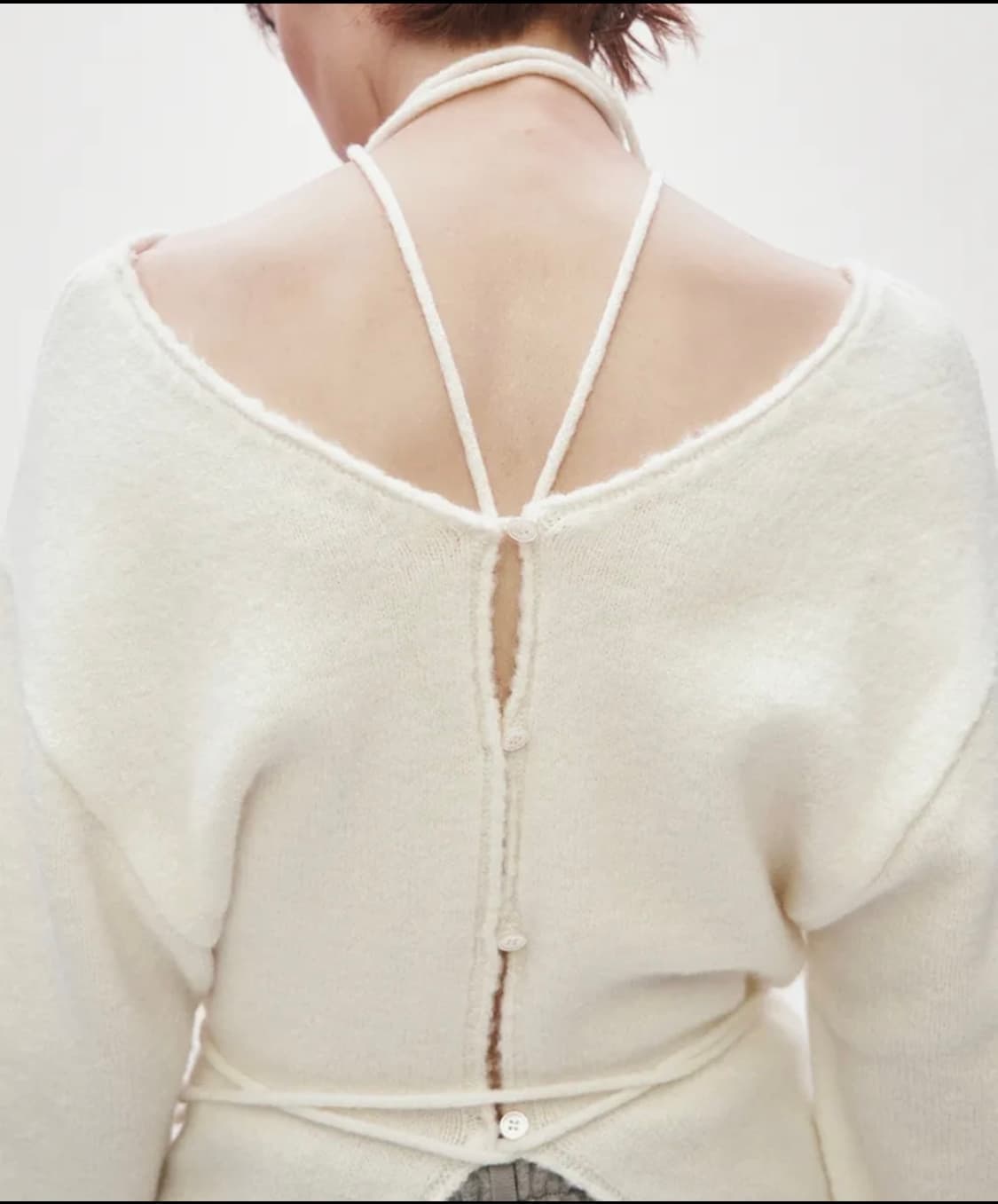 treemingbird  2-way Strap Knit [ Ivory ] 상품이미지4