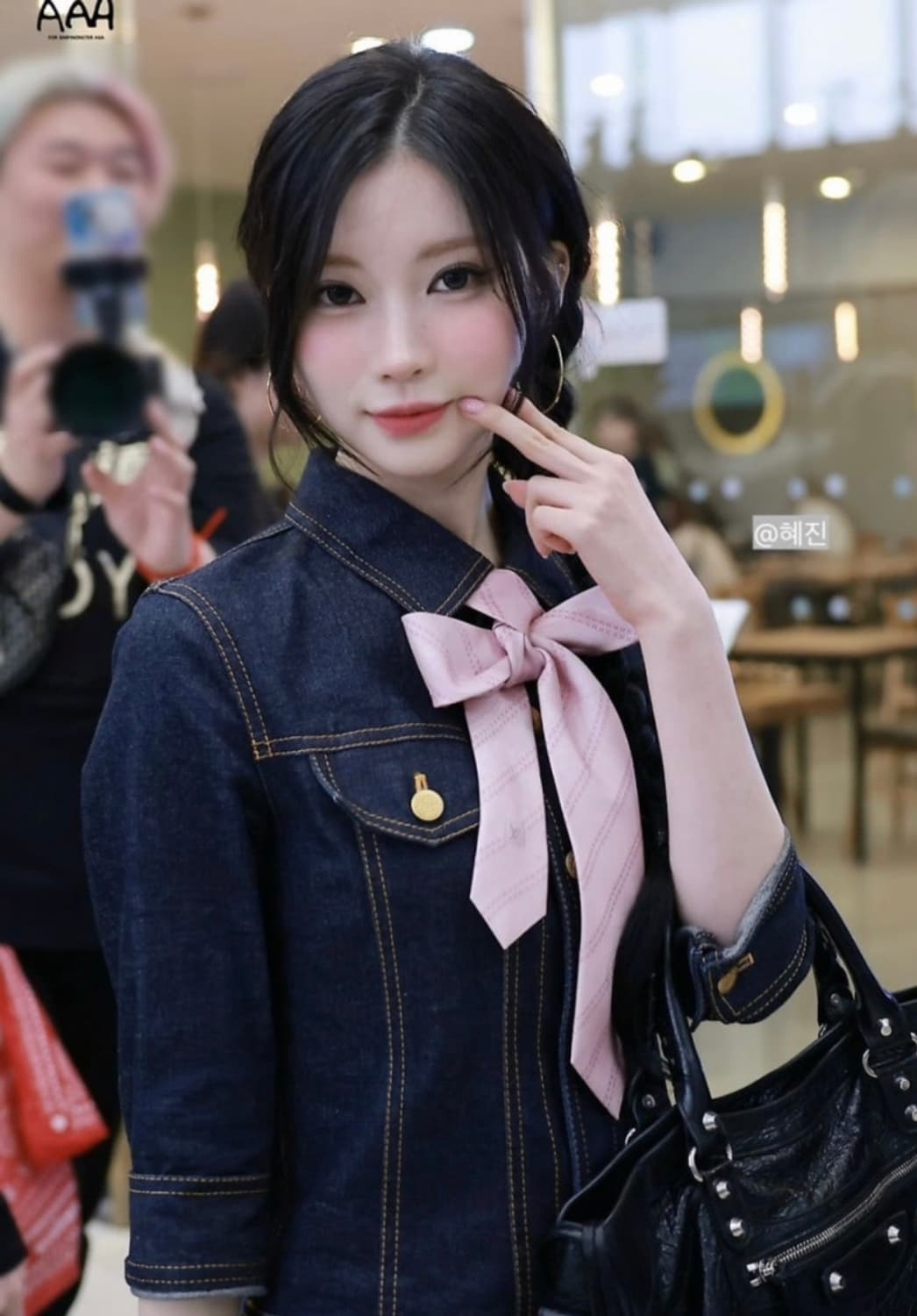 캘빈클라인 딸기우유 핑크 넥타이 핀터레스트 히메갸루 리즈리사 아사 손민수 상품이미지3