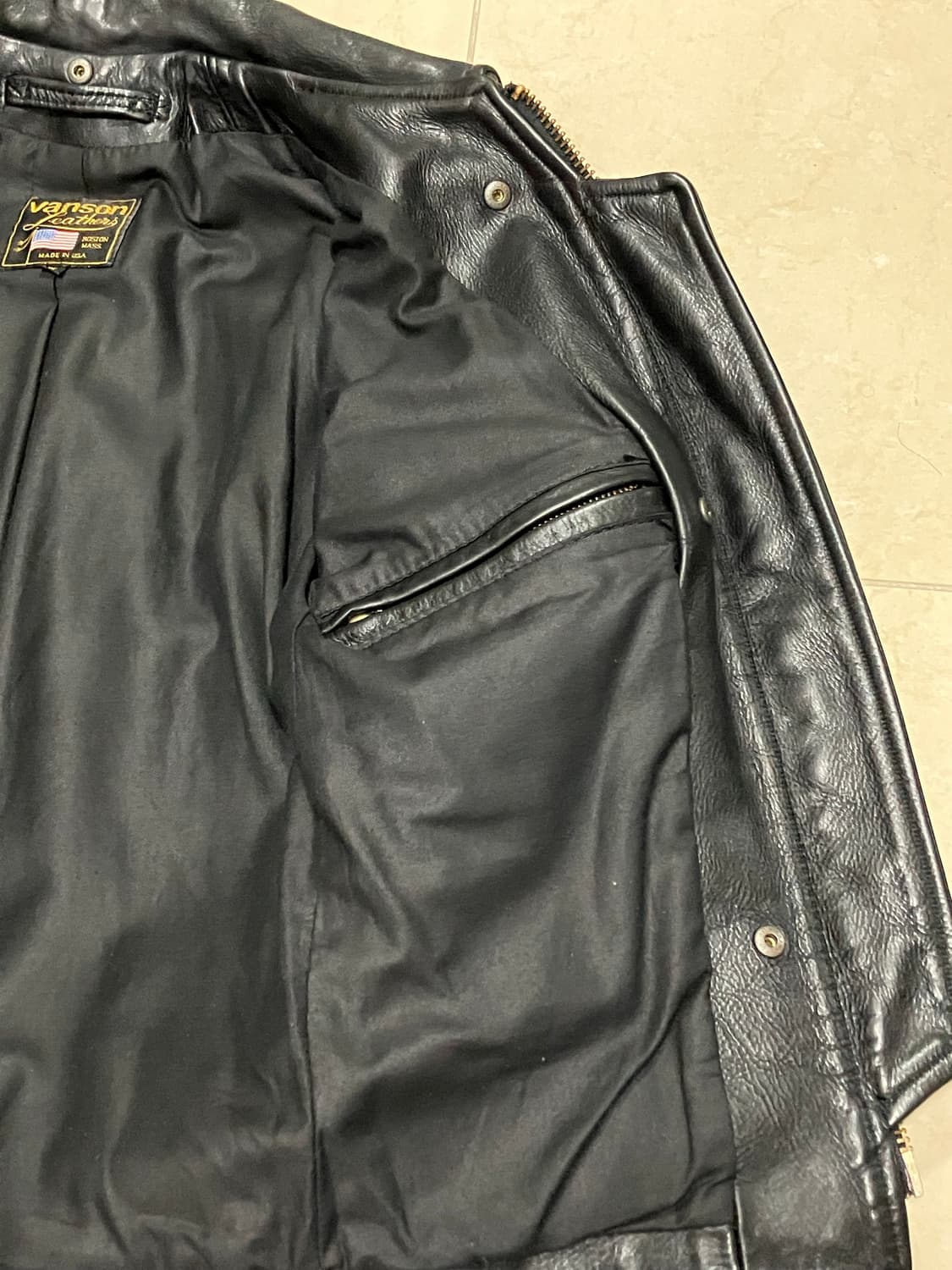 Vanson 레더 자켓 상품이미지4