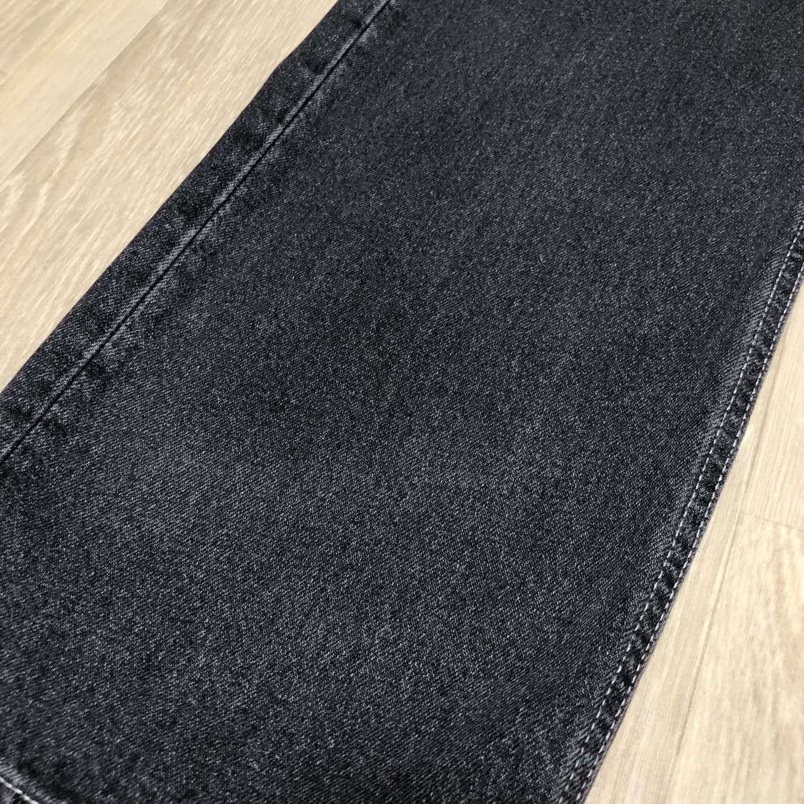 (32) 새상품 브랜디드 1967 젯 블랙 진 와이드 스트레이트 데님 상품이미지3