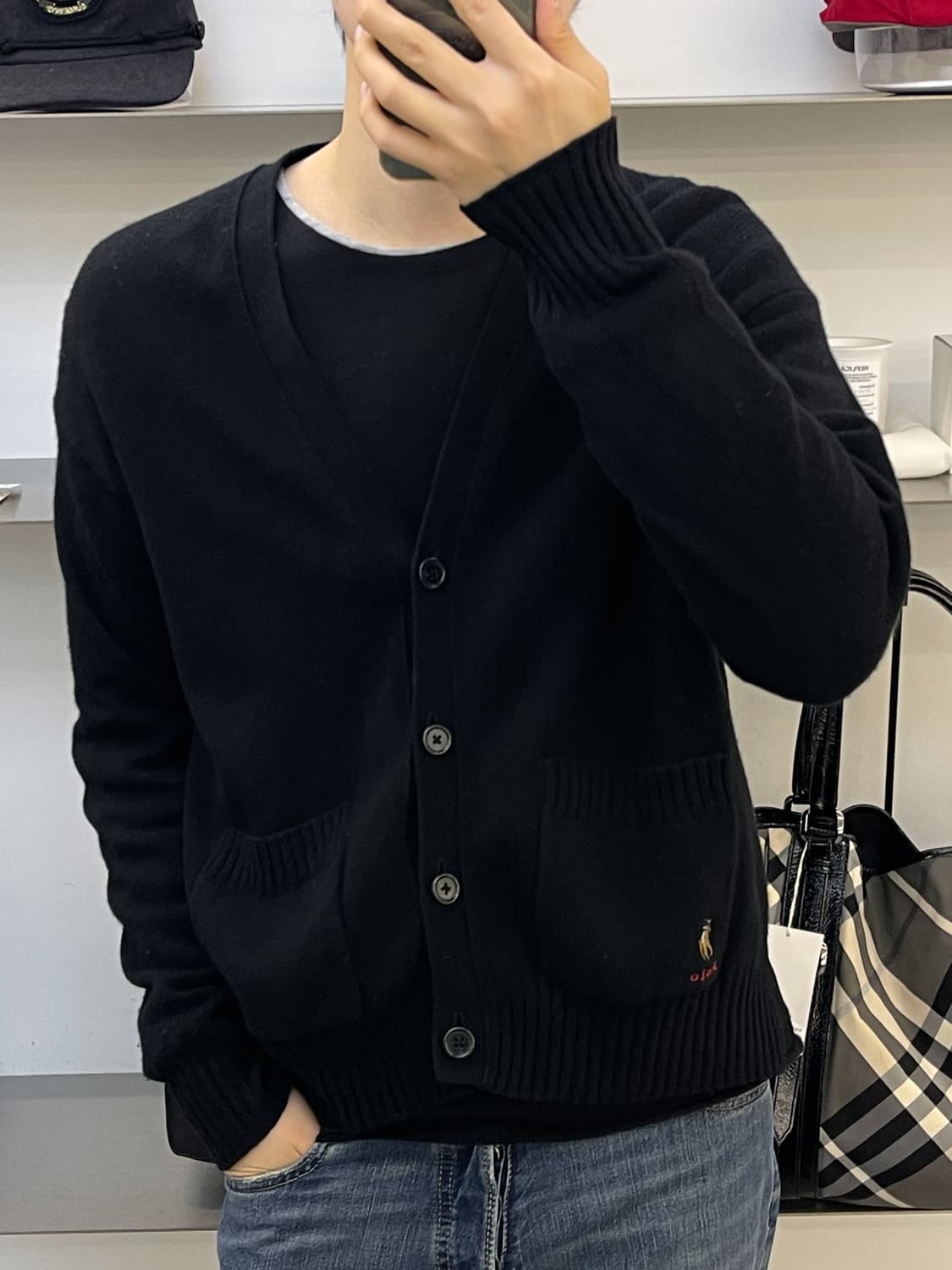 폴로랄프로렌 QR 라벨 멀티 포니 가디건 상품이미지2