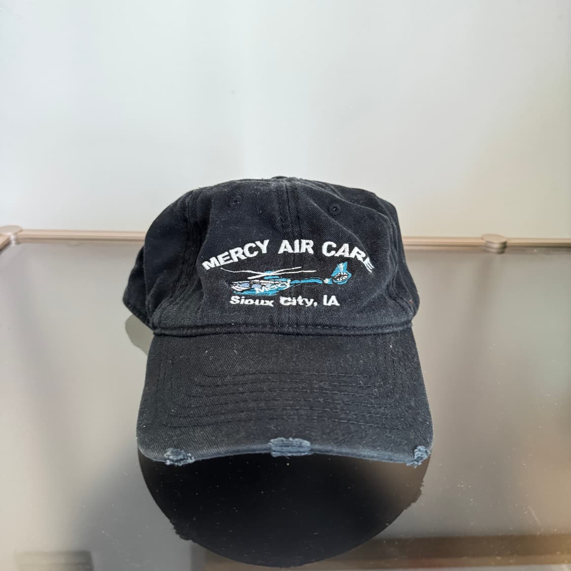 USA 블랙 데미지 빈티지 모자 볼캡 vintage cap  상품이미지1