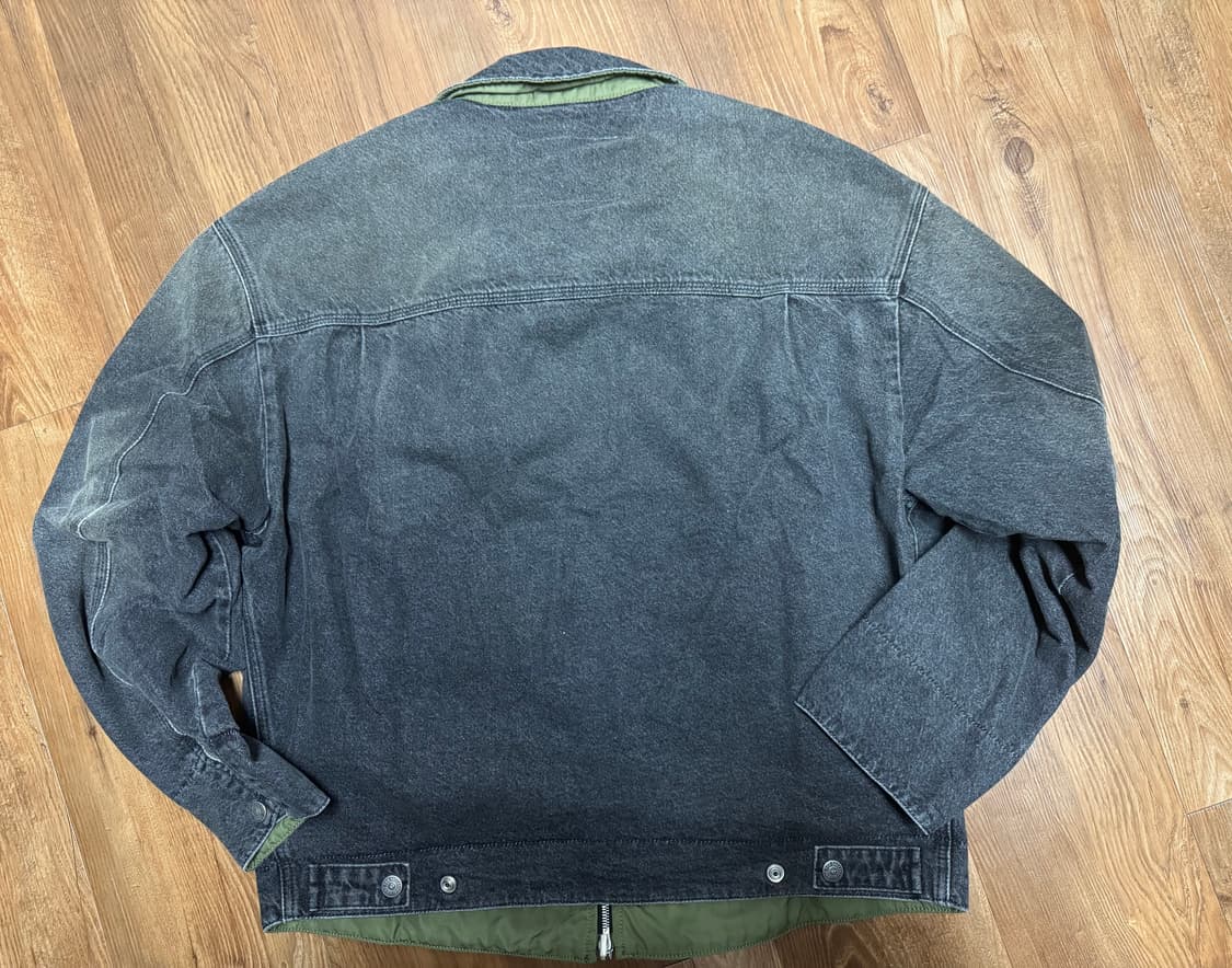 디젤 D 스타크 S 재킷 / 워시드 블랙 색상 / XL사이즈 상품이미지4