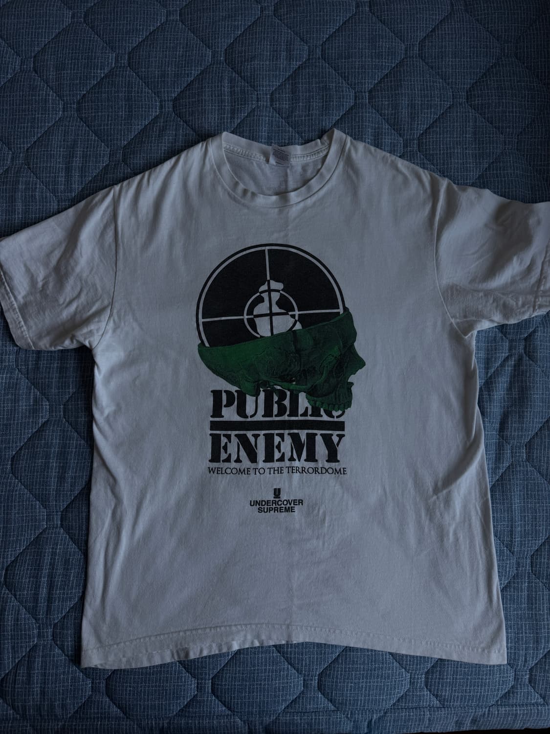 슈프림 언더커버 퍼블릭 에너미 반팔 화이트 L 상품이미지1