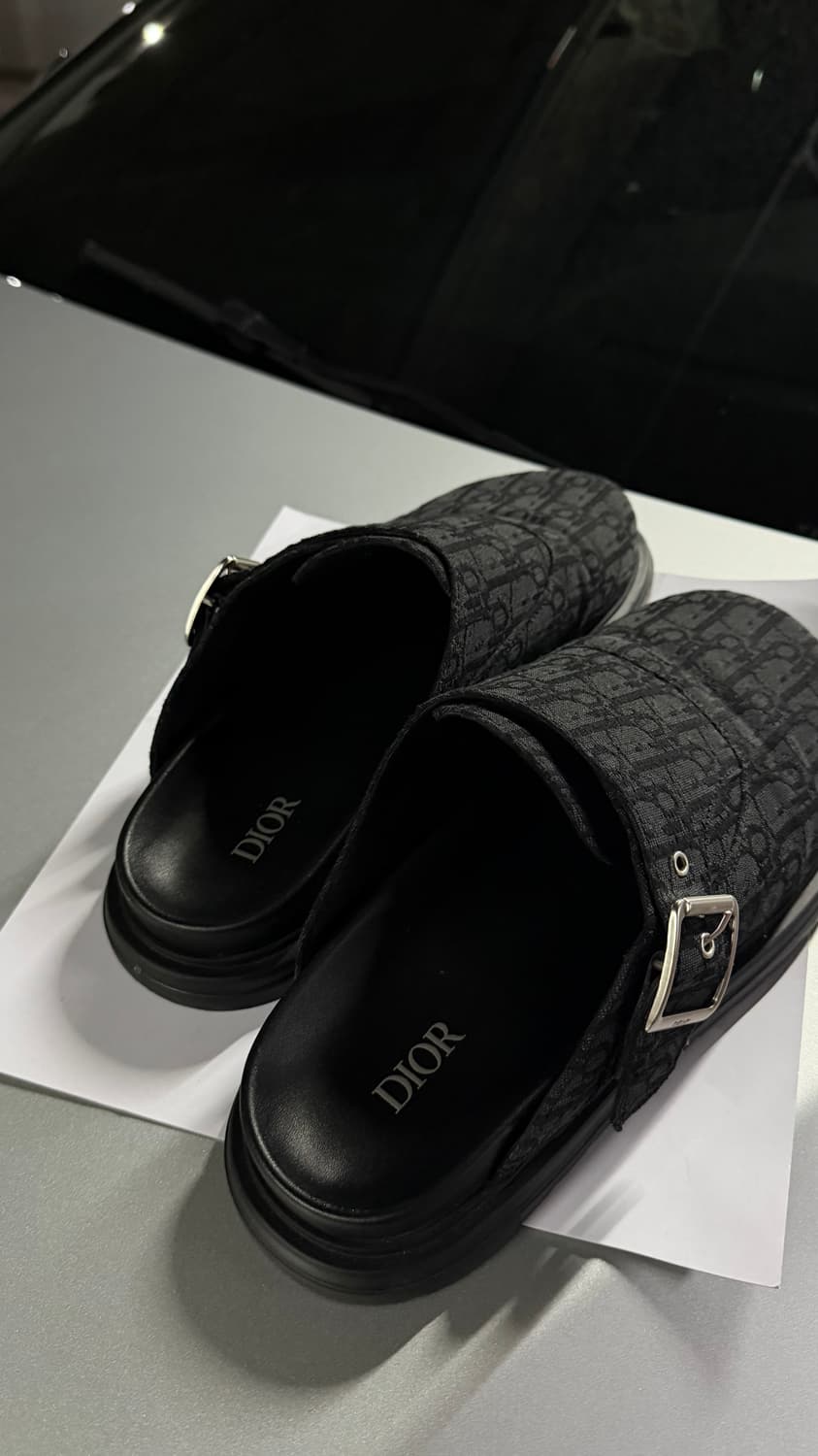 디올 아쿠아 뮬 오블리크 블랙 43사이즈 상품이미지3