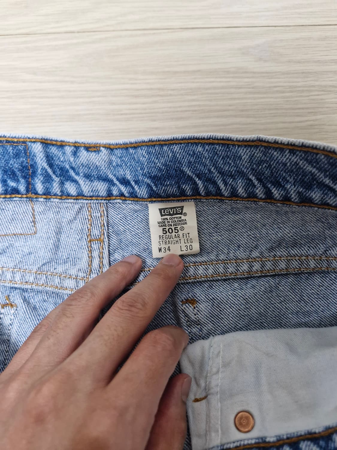 (34) 90s 빈티지 리바이스 505 오렌지탭 상품이미지5