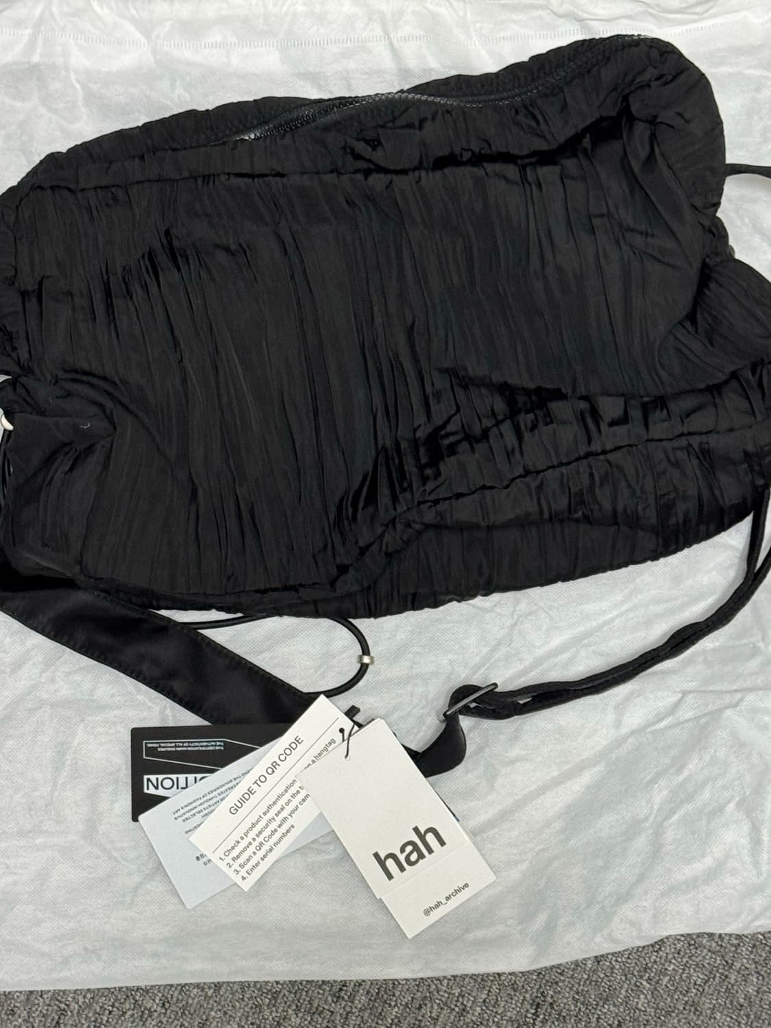 하 아카이브 플리츠 하이브리드 숄더 크로스백 상품이미지2