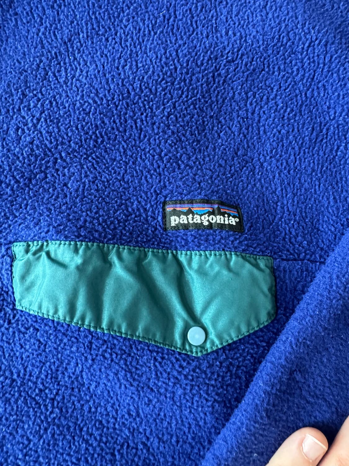 2XL 파타고니아 신칠라 퍼플 블루 90s 상품이미지2