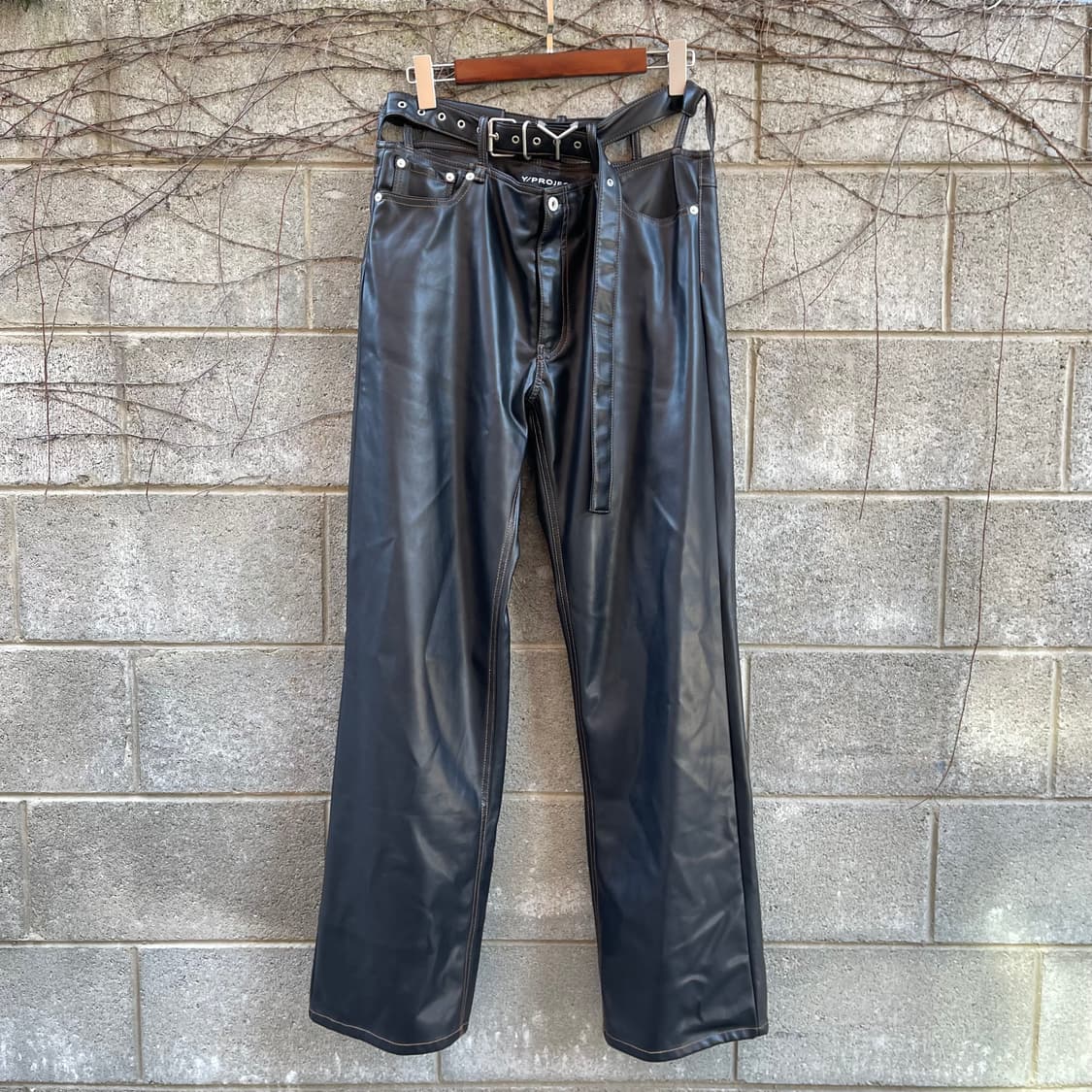 [M] Y/ Project Unisex Leather Pants 상품이미지1