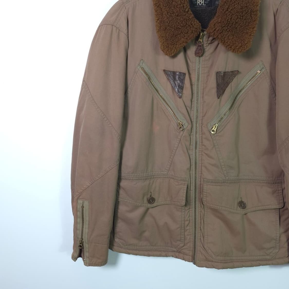 RRL 더블알엘 쉐어링 카라 B-15 타입 플라이트 자켓 M 상품이미지5