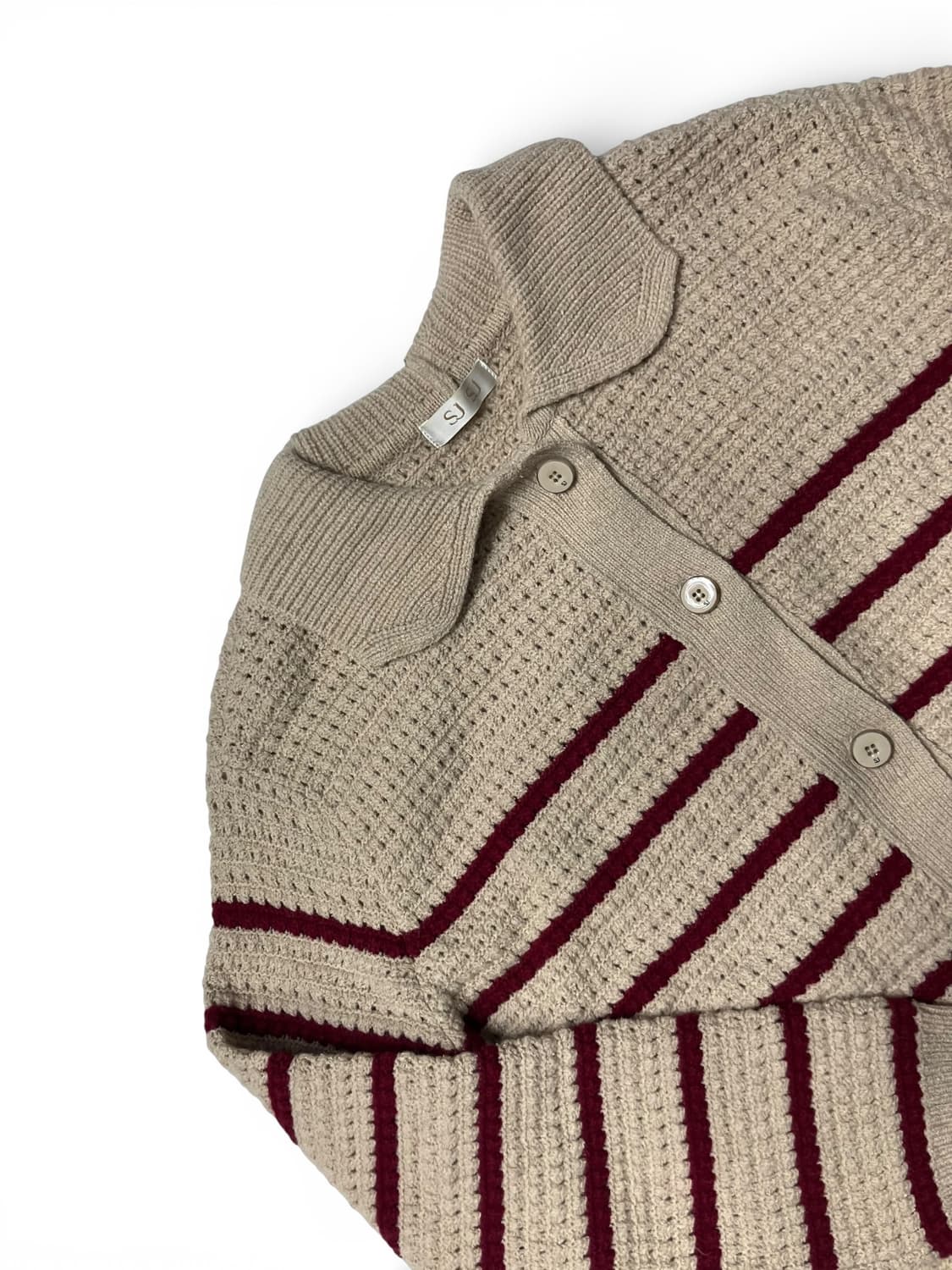 SJSJ 레드 스트라이프 니트 가디건 F 상품이미지2