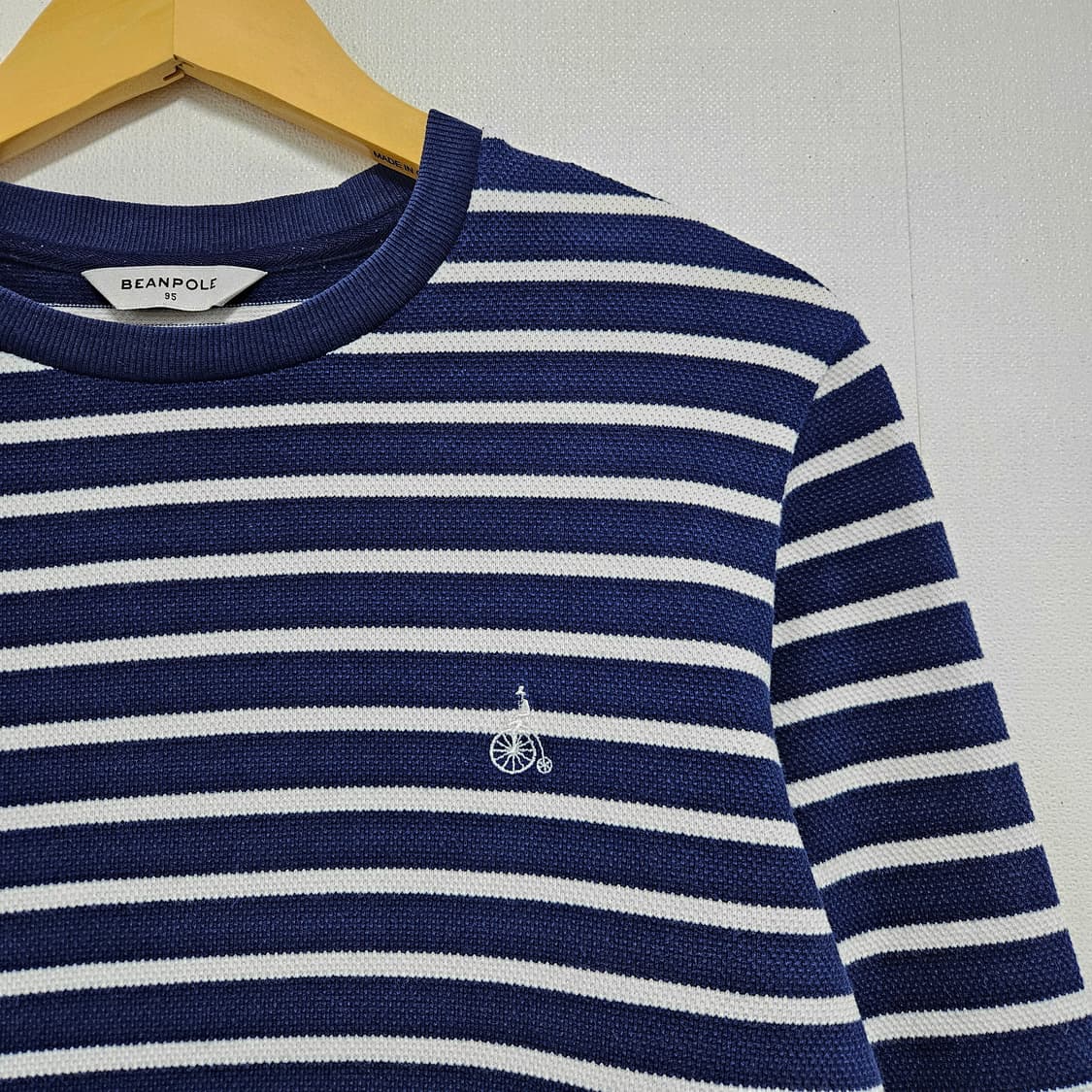 95 빈폴 블루 스트라이프 와플 티셔츠 상품이미지2