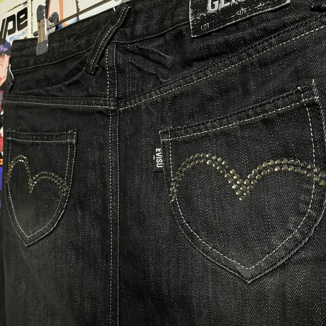 에비수 큐빅 흑정 스커트 상품이미지3