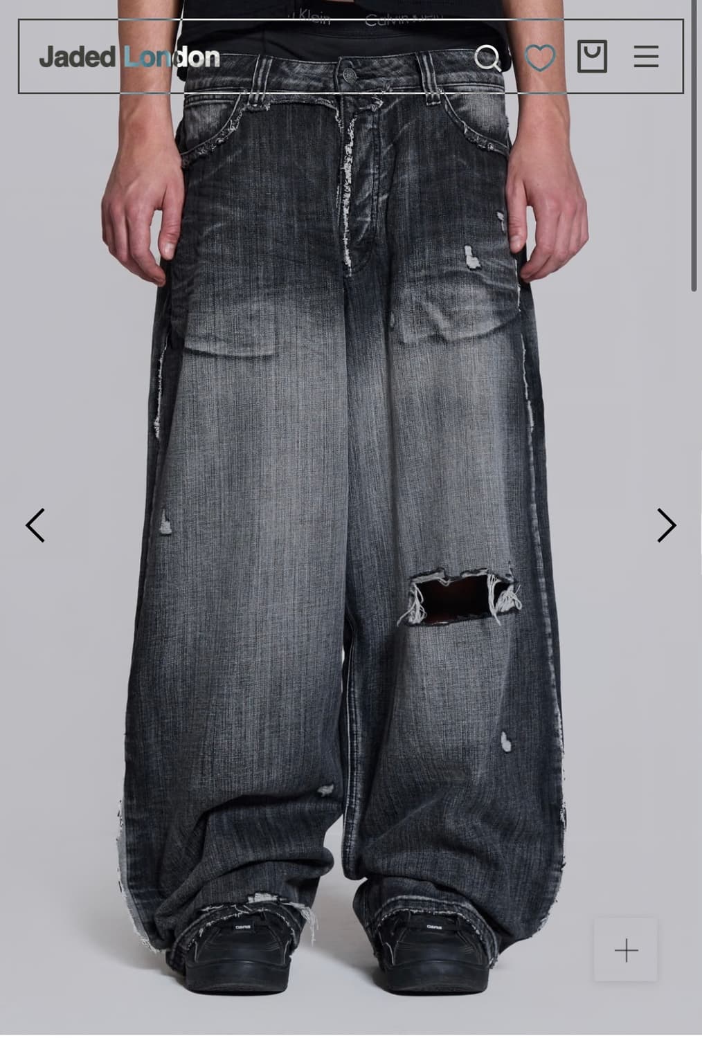 제이디드 런던 Black Eroded XL Colossus Jeans 상품이미지1