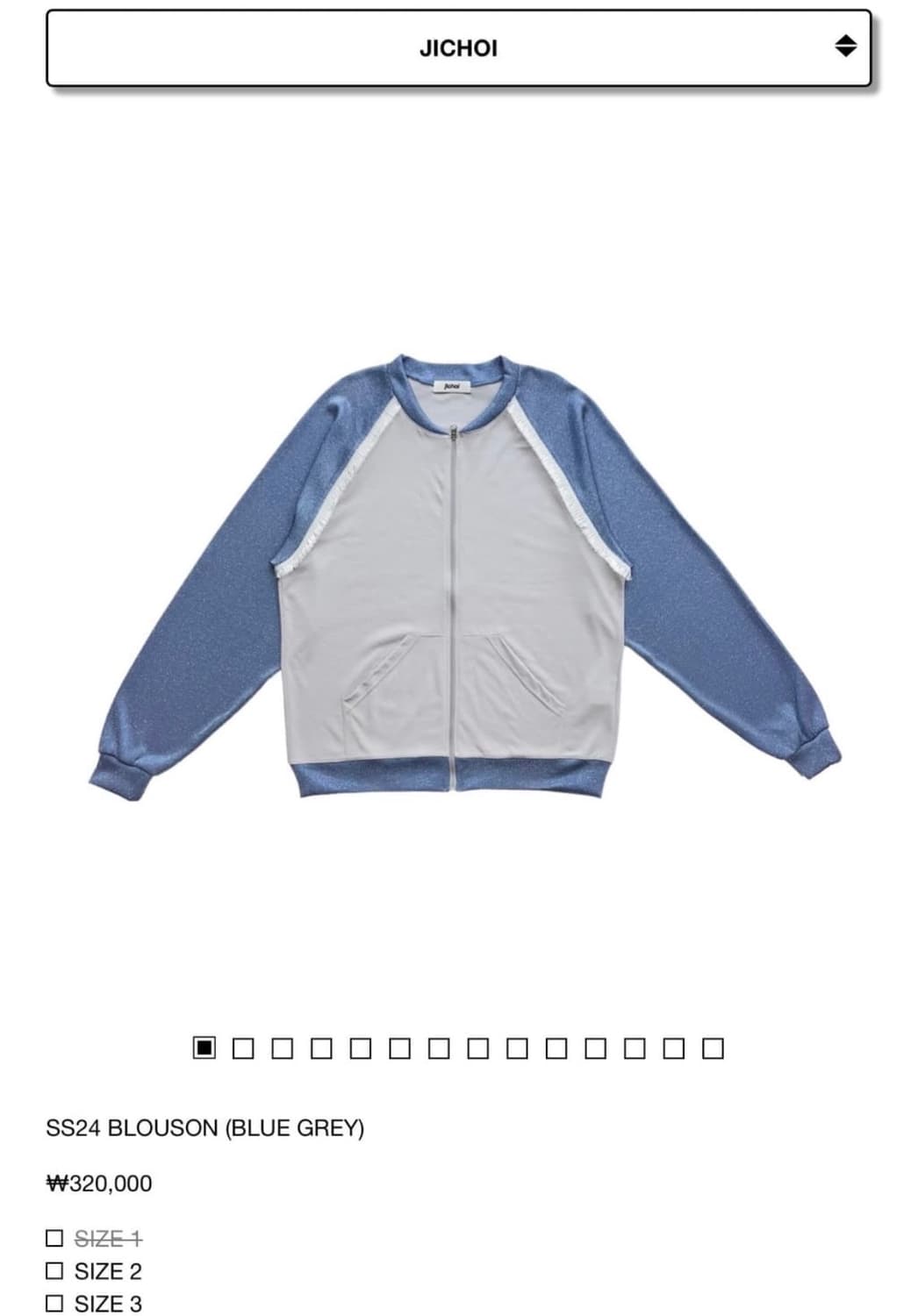 지초이 jichoi 블루종 blue grey 상품이미지1