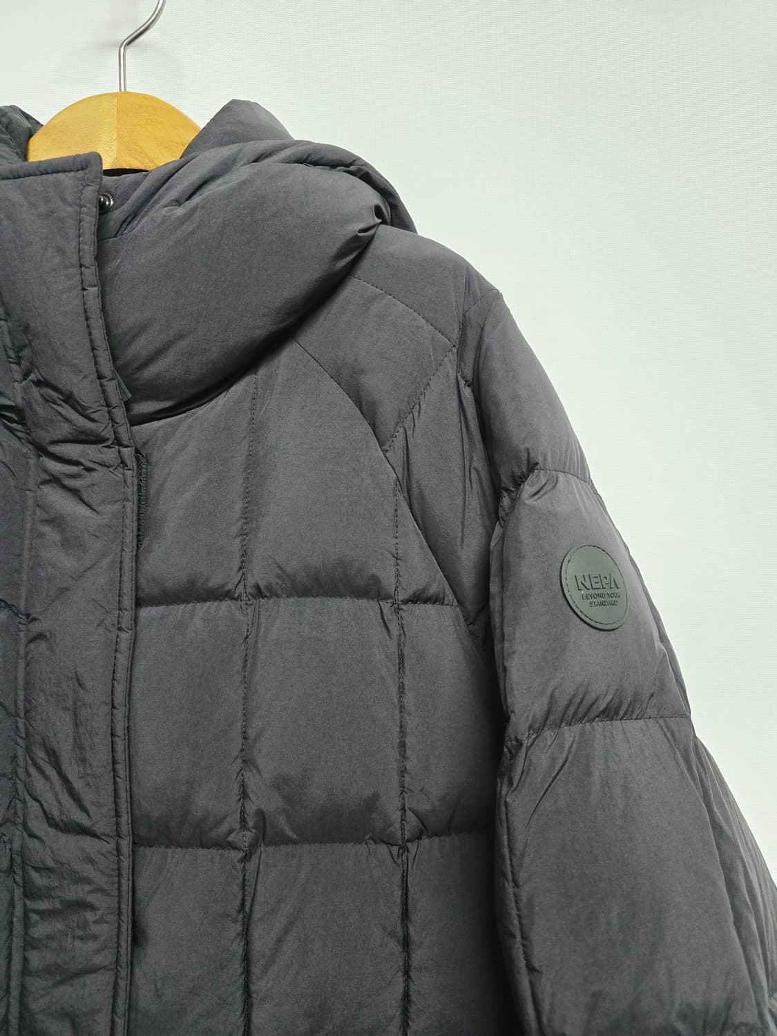 네파 블랙 롱 패딩 점퍼 후드 90 상품이미지2