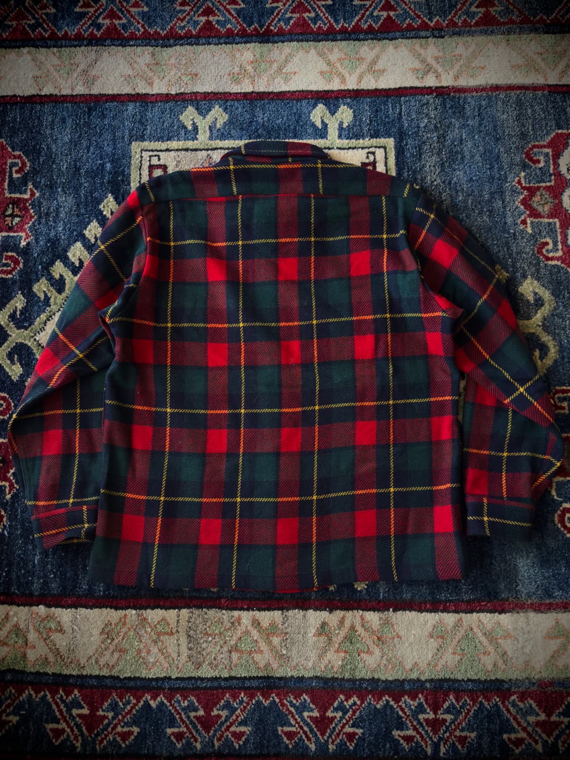 60s 70s Pendleton 퓨어 버진 울 플란넬 체크 셔츠 상품이미지2