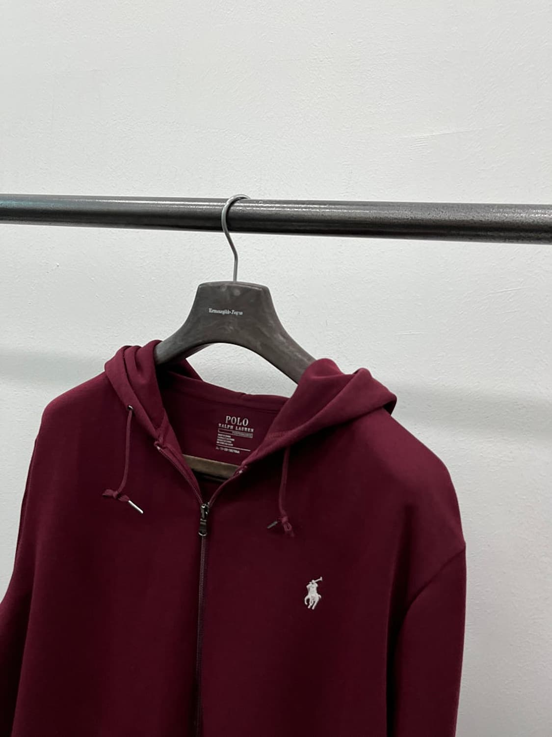 110) 폴로 버건디 후드집업  상품이미지2