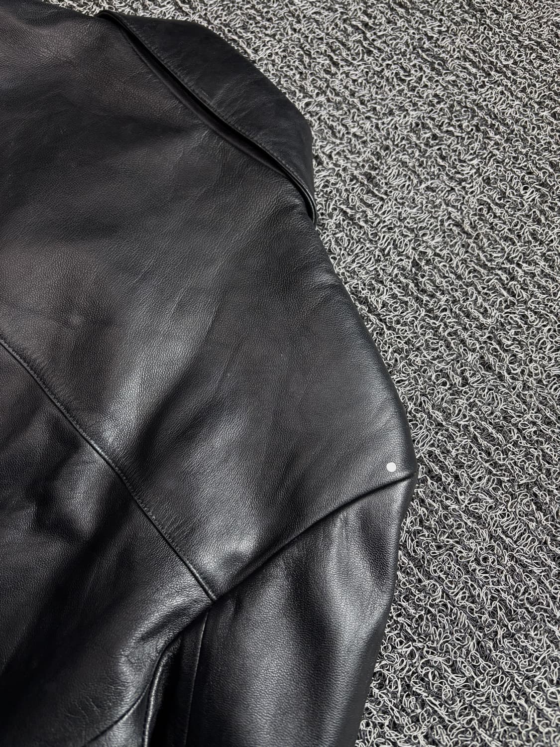 Gainer 오리지날 램스킨 스티치 레더 트러커 자켓 2723 상품이미지6