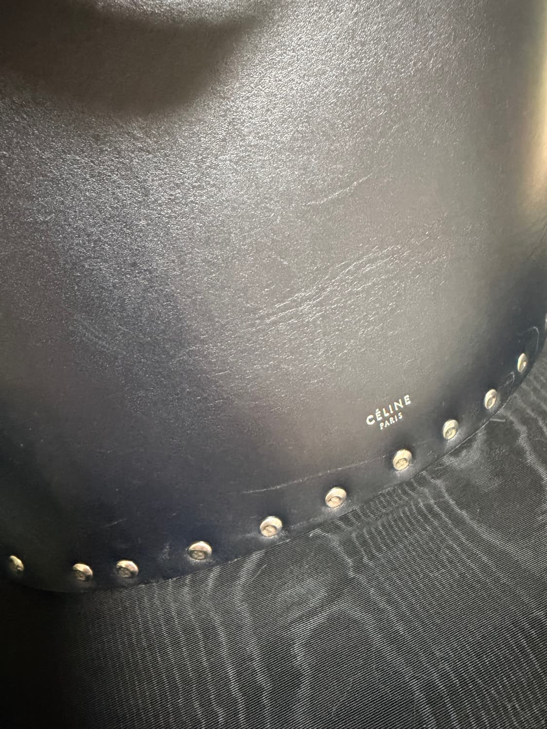 Old Celine 정품 라지 버킷백 올드 셀린느 피비파일로 스터드 백 상품이미지10