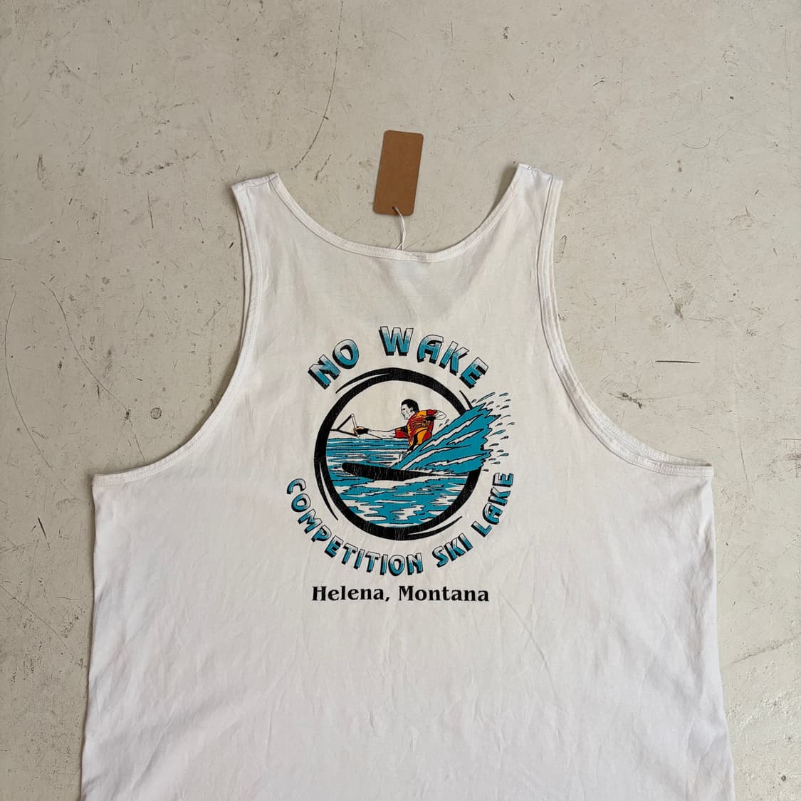90s USA No Wake Lake 빈티지 슬리브리스 XL 상품이미지7
