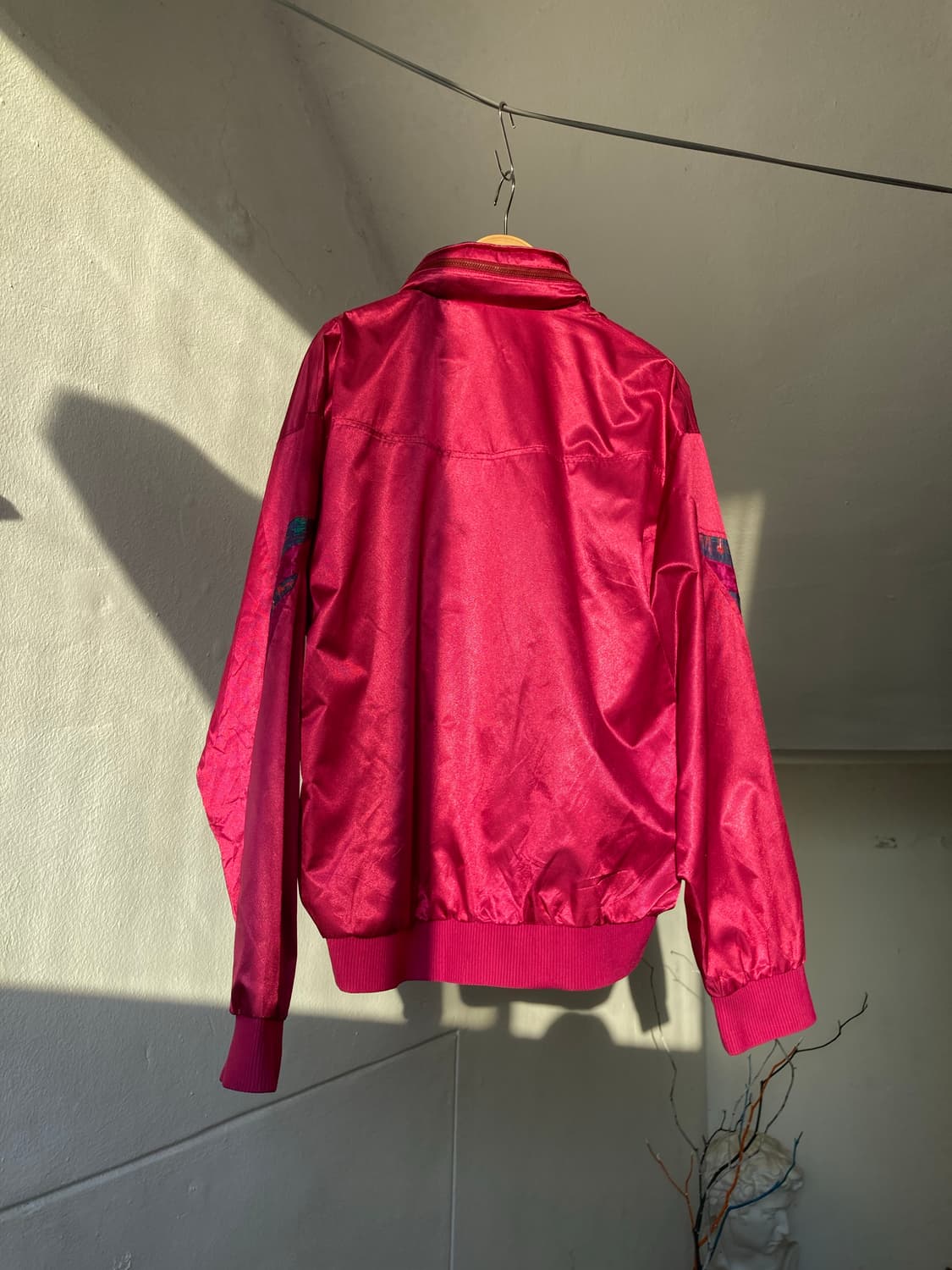 챔피온 레트로 푸시아핑크 후드 내장 바람막이 상품이미지5