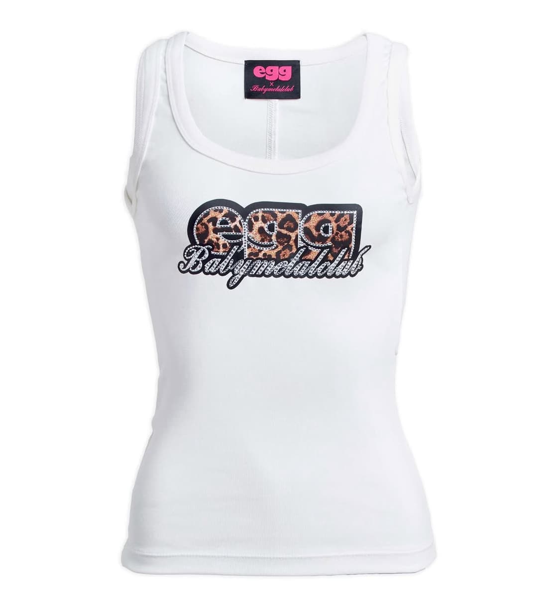 베이비메탈클럽 베메클 에그 콜라보 나시 슬리브리스 화이트 상품이미지1