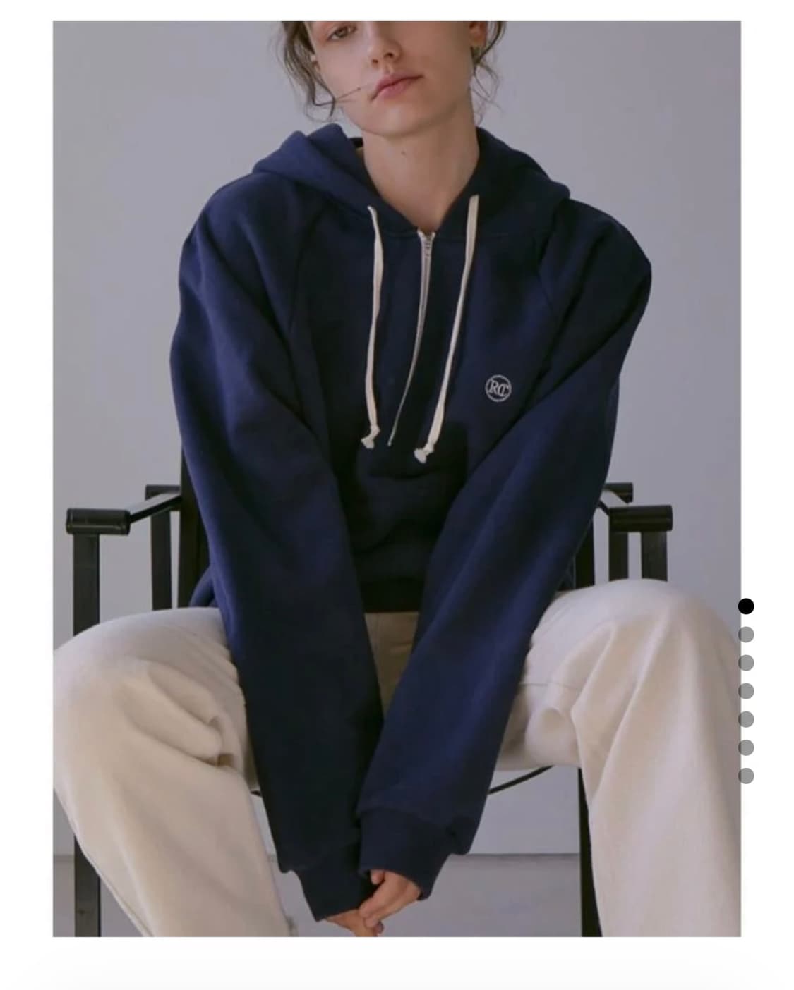 렉토 시그니처 로고 후드 그레이  상품이미지3