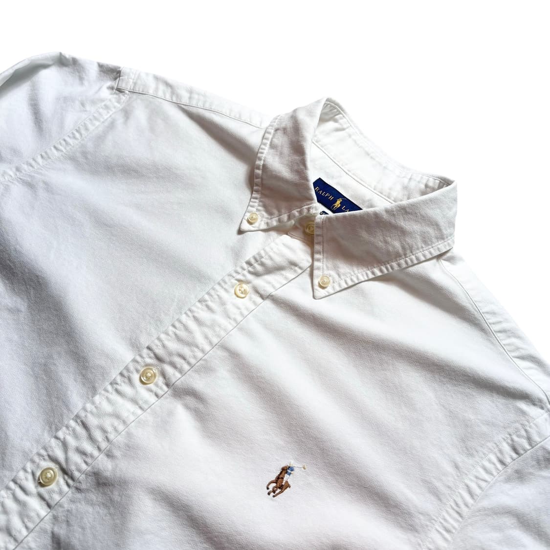 폴로 옥스퍼드면 화이트 셔츠 상품이미지2