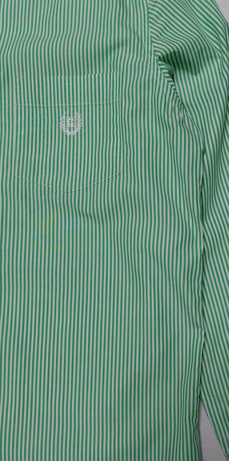 [상태최상] CHAPS 정품 그린 스트라이프 셔츠 (M~L) 무료배송 상품이미지3