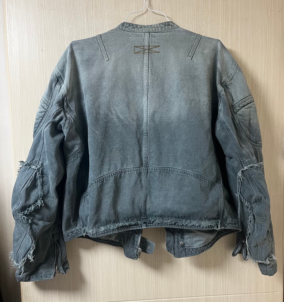 [제니 정국 착용] 코스트퍼킬로 v3 데님 모터 자켓 XL 아이스 그레이 상품이미지2